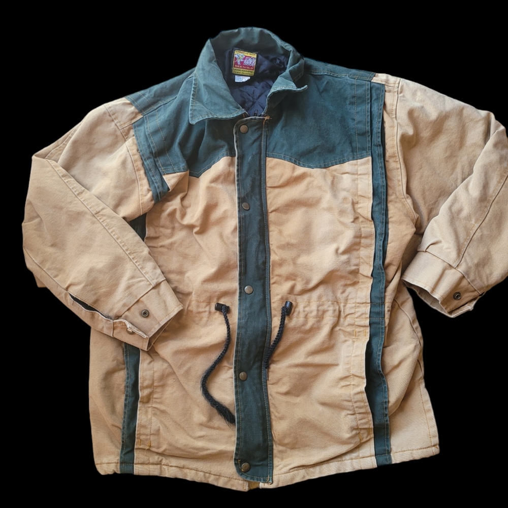 Bee-Wild Vintage Insulated Workwear Barn Coat Size Large Made In USA